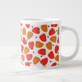 Grande Tasse Fraises sur blanc (Droite)