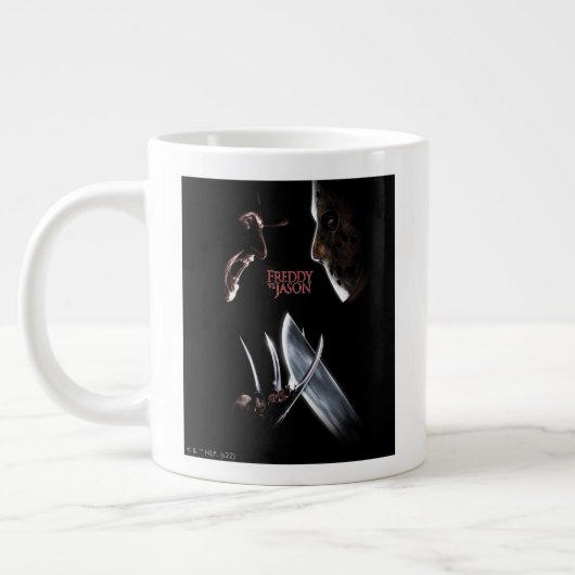 Grande Tasse Freddy contre Jason | Affiche théâtrale (Gauche)