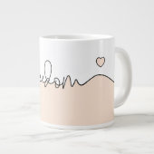 Grande Tasse Freedom Minimalist Typography Design (Devant droit)