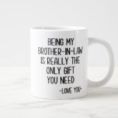 Grande Tasse Frère Mug, beau-frère (Droite)