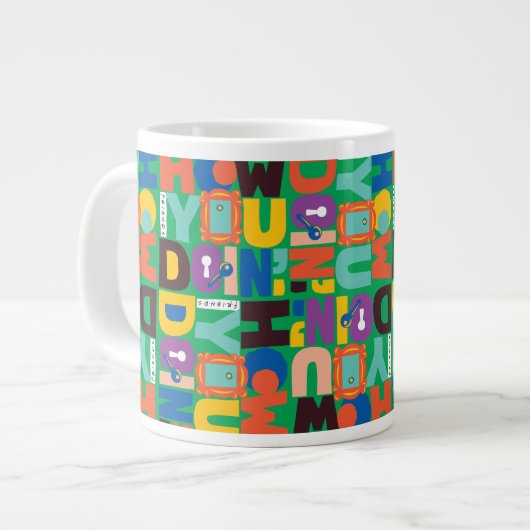 Grande Tasse FRIENDS™ | Comment vas-tu Modèle Vif (Devant gauche)