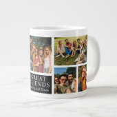 Grande Tasse Friendship Modern Photo Collage Keepsake (Devant droit)