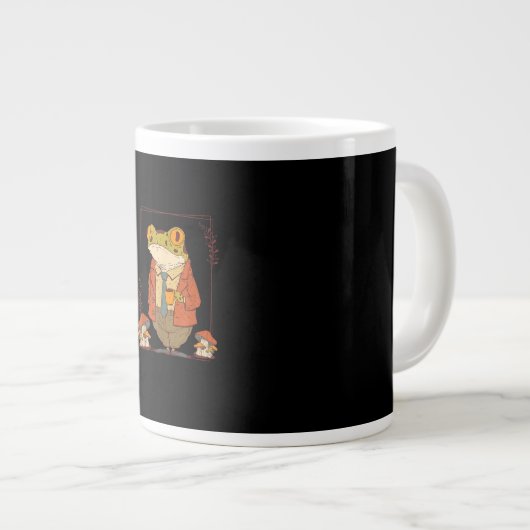 Grande Tasse Frog Goblincore Academia Aesthetic Mushroom (Devant droit)