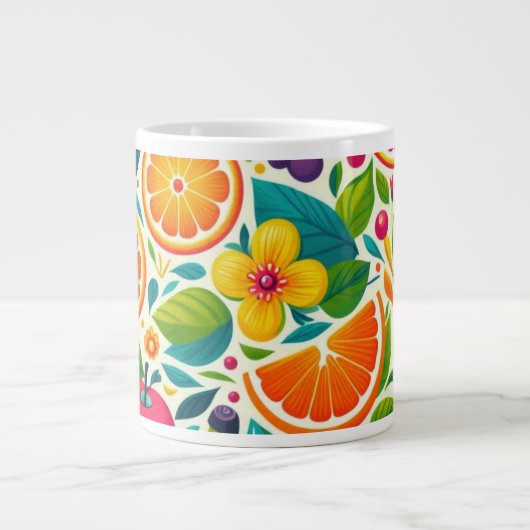Grande Tasse Fruits colorés (Devant)