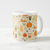 Grande Tasse Fun Orange Fall Motif (Devant droit)