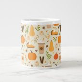 Grande Tasse Fun Orange Fall Motif (Devant)