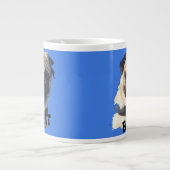 Grande Tasse Fun Unique Pug Sunglasses Dog Dad Lover Photo Blue (Devant)