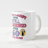 Grande Tasse Funny 60e anniversaire (Devant droit)