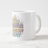 Grande Tasse Funny Birthday Cake - Calories Don't Count Today (Devant droit)