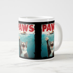 Grande Tasse Funny Chat Souris Parodie PAWS Amateurs d'animaux 