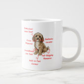 Grande Tasse Funny Cockapoo Anatomy - Unique Valentine Gift (Droite)