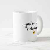 Grande Tasse Funny Coffee Quote | Sarcastic Gift Idea | Minimal (Devant droit)