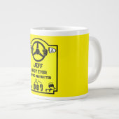 Grande Tasse Funny Driving Instructor Gift (Devant droit)