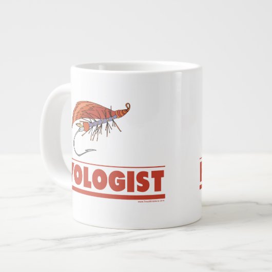 Grande Tasse Funny Fly Fishing (Devant gauche)