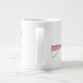 Grande Tasse Funny “Meow” Cat with Glasses Design (Dos)