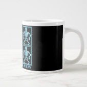 Grande Tasse Funny Personalized Blue "Skeleton Crew" (Droite)