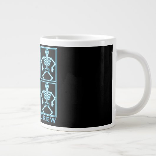 Grande Tasse Funny Personalized Blue "Skeleton Crew" (Droite)