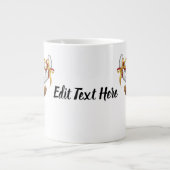 Grande Tasse Funny Reindeer Peeking Christmas Meme  (Devant)