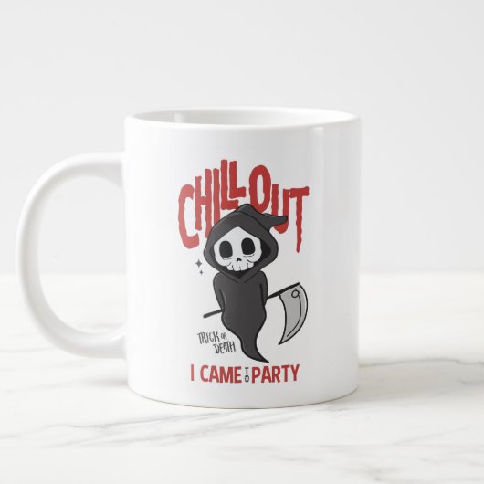 Grande Tasse Funny Sarcastique GrimReaper Halloween Party (Gauche)