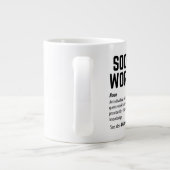 Grande Tasse Funny Social Worker Dictionary Définition Café M (Dos)