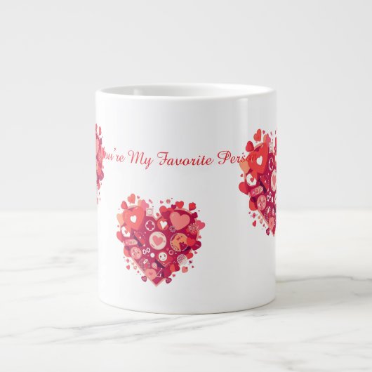 Grande Tasse Funny Valentine Gift for Couple (Devant)