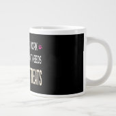 Grande Tasse Funny Work Because My Cat Needs Expensive Treats (Droite)