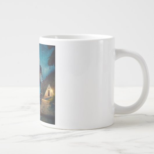Grande Tasse Futuristic Robot in Ancient Landscape (Droite)
