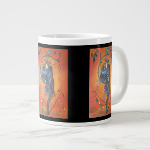 Grande Tasse Gamaun L'Oiseau Prophétique Avec Des Plumes Rouill