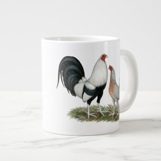 Grande Tasse Gamefowl argenté (Devant droit)