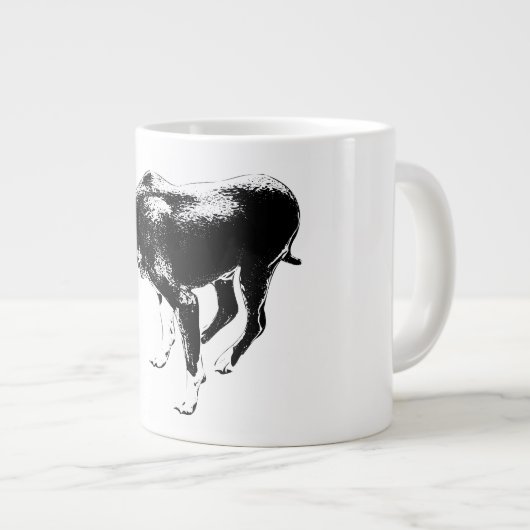 Grande Tasse Gardien d'automne en encre (Devant droit)