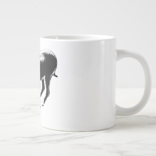 Grande Tasse Gardien d'automne en encre (Droite)