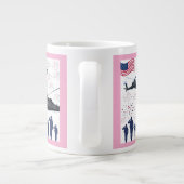 Grande Tasse Gardiens de la liberté rose (Dos)