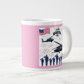 Grande Tasse Gardiens de la liberté rose (Devant droit)