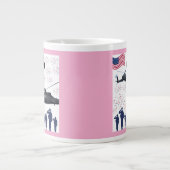 Grande Tasse Gardiens de la liberté rose (Devant)
