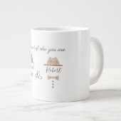 Grande Tasse Gay pride, Soyez fier de qui vous êtes, Monogramme (Devant droit)