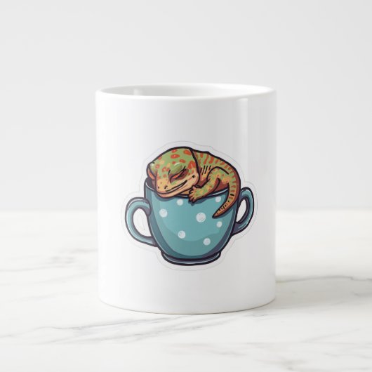 Grande Tasse Gecko endormi (Devant)
