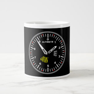 Grande Tasse Geek de l'aviation pilote Altimeter