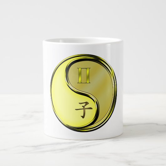 Grande Tasse Gémeaux & Rat de Métal (Devant)