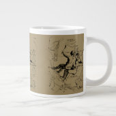 Grande Tasse Gemini Constellation Zodiac Hevelius 1690 (Droite)