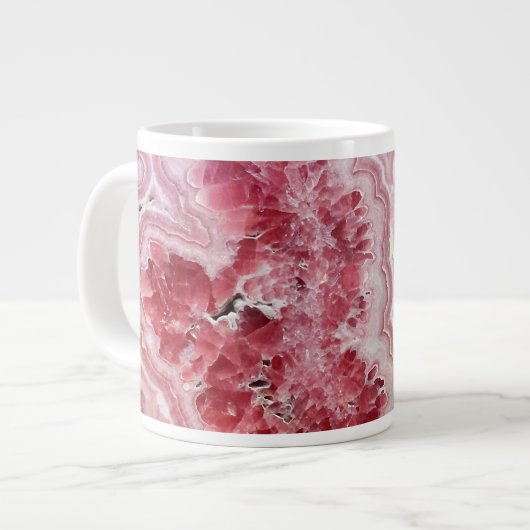 Grande Tasse Géode cristal rose (Devant gauche)