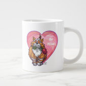 Grande Tasse Ginger Cat Saint-Valentin (Droite)