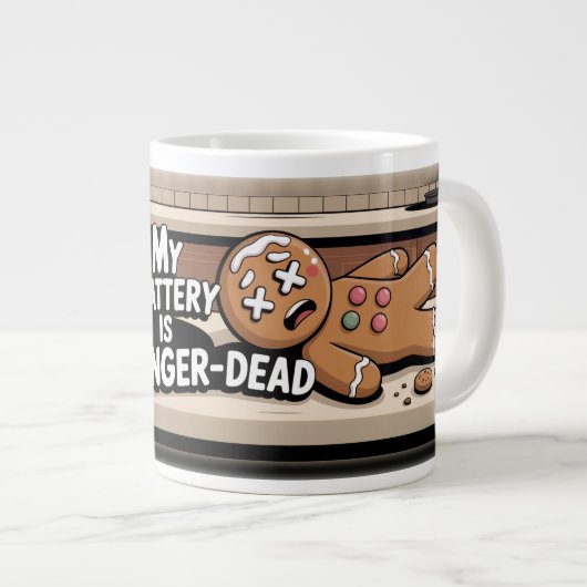 Grande Tasse Ginger-Dead Battery (Devant droit)