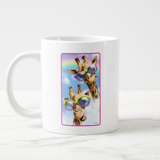 Grande Tasse Girafe Aux Lunettes De Soleil (Gauche)