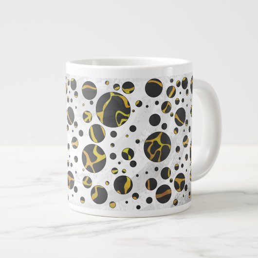 Grande Tasse Giraffe Brown et jaune (Devant droit)