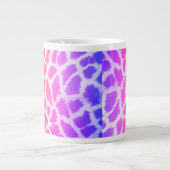 Grande Tasse Giraffe Motif couleur arc-en-ciel (Devant)