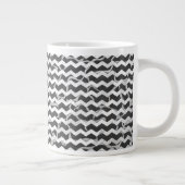 Grande Tasse Giraffe noir et gris Chevron Motif (Droite)