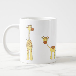 Grande Tasse Giraffe pour adultes et bébés. Dessin