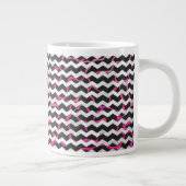 Grande Tasse Giraffe rose chaude et noire (Droite)