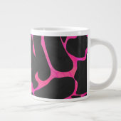 Grande Tasse Giraffe rose chaude et noire (Droite)