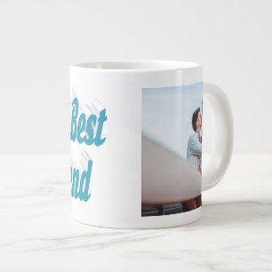 Grande Tasse Girlfriend Photo ciel bleu typographie